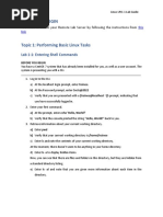 LPIC 1 LAB CH 1 - Performing Basic Linux Tasks