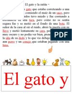 El Gato y La Ratita - Texto Metodo Sarita