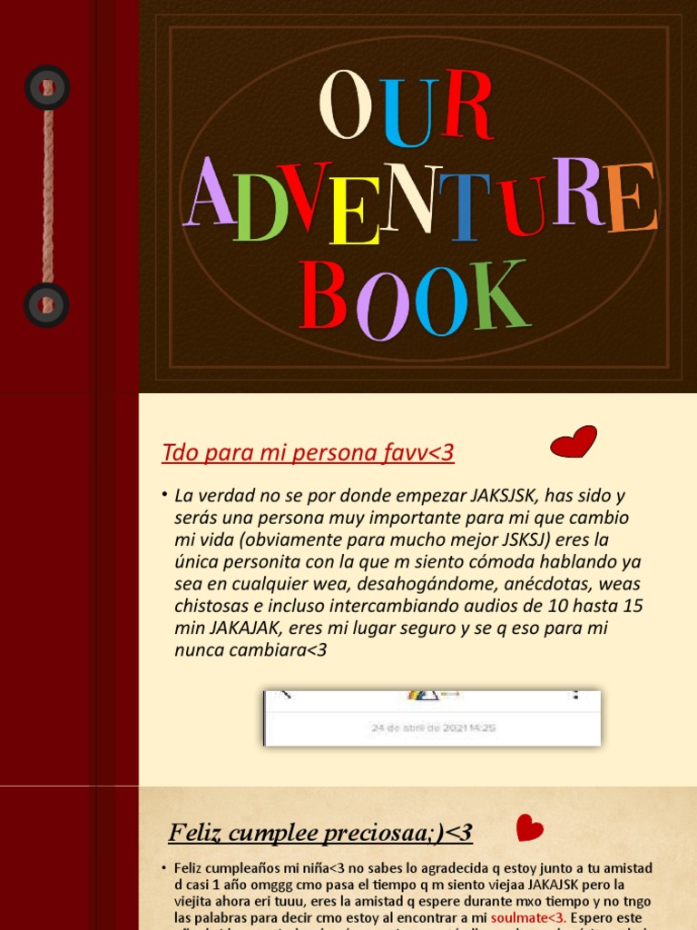 2.0 Our Adventure Book-Plantilla | PDF | Estilo de vida