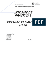 Informe de Practicas Selección de Materiales Febrero-2021