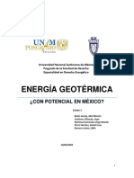 Energía geotérmica en México