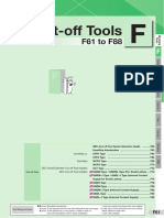 Cut-Off Tools: F61 To F88