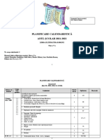 Planificare Anuala Romana V