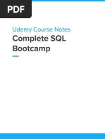 Udemy Course Notes: Complete SQL Bootcamp