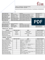 Horarios Atencion