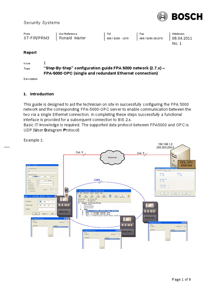 FPA 5000 OPC Configuration Guide | PDF | Computer Network | Ethernet