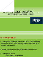Earthquake Loading - : Equivalent Lateral Force