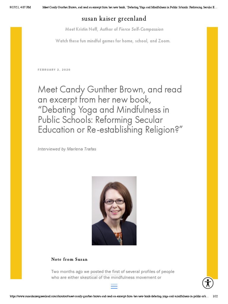 Candy Gunther Brown, Excerpt and Interview PDF Sati (Buddhism