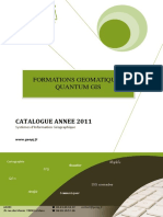 Catalogue Formation QGis