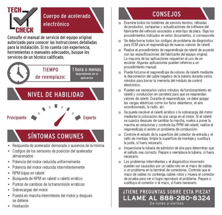 93113967DS Electronic Throttle Body Digital Spanish PDF Bienes