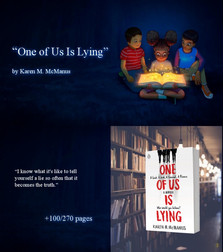 One of Us Is Lying": by Karen M. Mcmanus | PDF