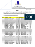 Notice: Hostel Management Council Indian Institute of Engineering Science & Technology, Shibpur