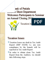 State Bank of Patiala Balance Sheet Department Welcomes Participants To Seminar