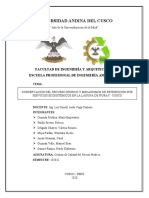 Conservación Del Recurso Hídrico y Mecanismos de Retribución Por Servicios Ecosistémicos en La Laguna de Piuray - Cusco