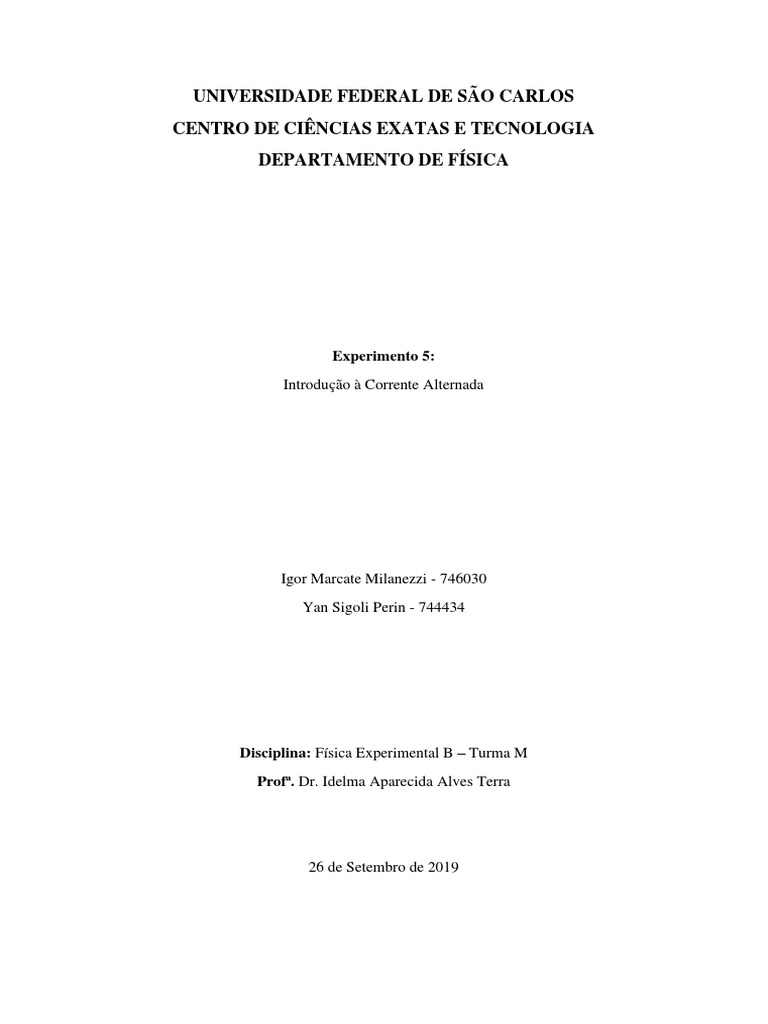 Experimento 5 indu o a corrente alternada pdf rede el trica