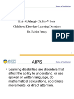 Learning disability & ASD