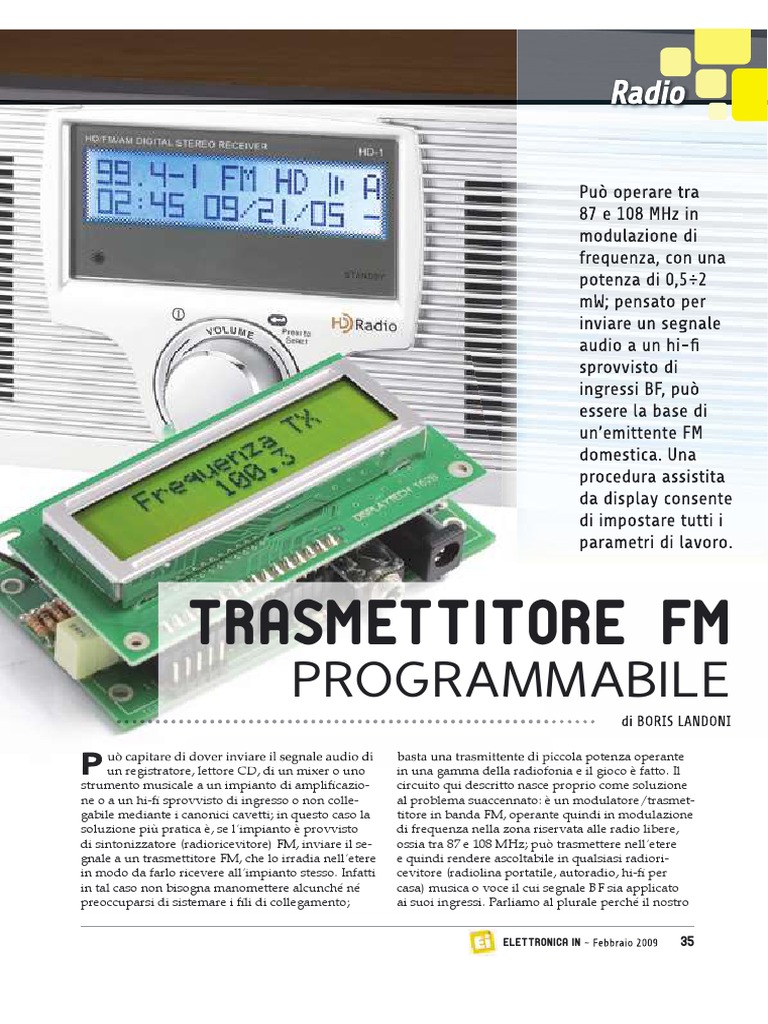 ÉMETTEUR FM EXCITER PLL 2,5 WATT 88 - 107,9 Mhz AVEC DIFFUSION MB1501 - Foto 4