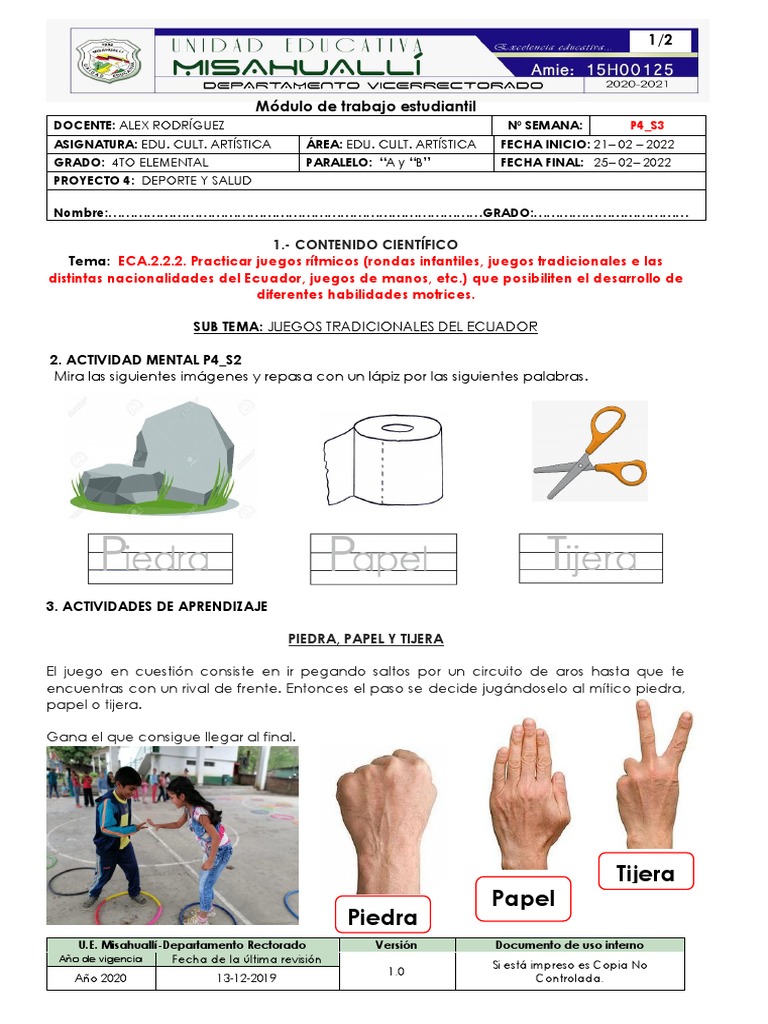 4to Grado - Eca - P4 - S3 | PDF