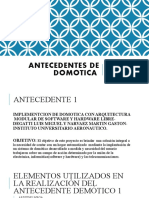 Antecedentes de Domotica Diapositiva