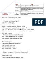 Grammar Unit 6 B1 Class Notes