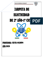 Carpeta de Electricidad y Electrónica 2°año