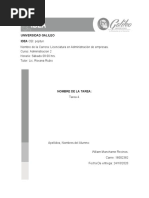 TAREA 4 ADMINISTARACION 2 WILIAM MANCHAME