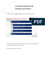 Ejercicio de Contrato de Construccion Niif 15