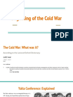 The Beginning of The Cold War Presentation