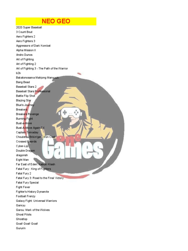 Lista Og MG, PDF, Japanese Games