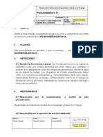 PRC-SST-002 Procedimiento para Elección y Conformación Del Comité de Convivencia Biosinergia