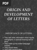 Origin and Development of Letters