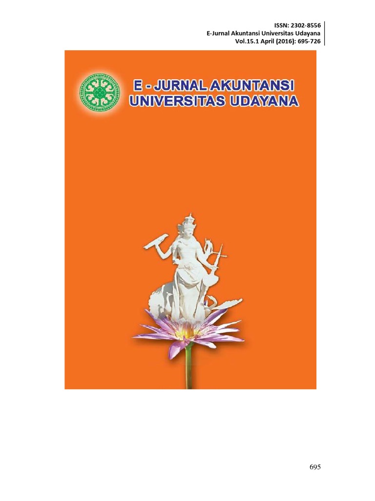 Issn 2302 8556 E Jurnal Akuntansi Universitas Udayana Vol 15 1 April