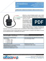 Transmissor Ultrassonico de Nivel TUN20 - Manual Do Usuario