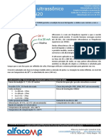 Transmissor ultrassônico compacto