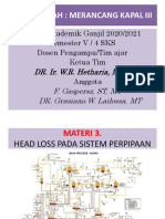 Materi 3. Head Loss Pada Sistem Perpipaan