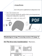 Hit-Or-Miss Transform: X (X B X, B X)