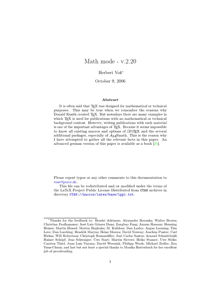 Latex Mathmode (PDFDrive) | PDF | Matrix (Mathematics) | Te X