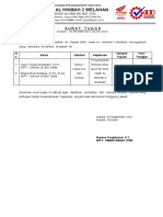 Surat Tugas: N o Nama Jabatan Keperluan Tempat/ Tujuan Hari/ Tanggal