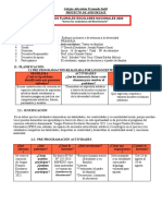 Proyecto ARTES ESCENICAS CATEG. A