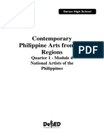 Contemporary Philippine Arts From The Regions: Quarter 1 - Module 4 National Artists of The Philippines