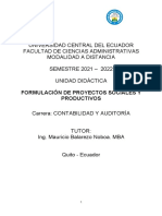 CA7 UNIDAD DIDAÌ - CTICA Proyectos Sociales y Productivos Unidad 1 y 2 Corregido