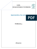 Apreciación A Las Artes: Facultad de Salud Publica Y Nutricion