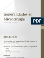 Generalidades en Microciruga