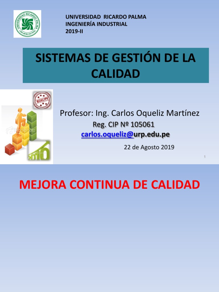 Mejora Continua y Gestión del Conocimiento | PDF | Calidad (comercial ...