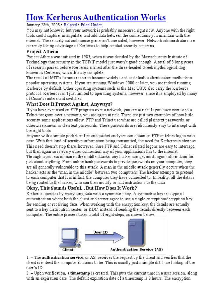 Step-by-Step Guide to Kerberos Authentication | PDF | File Transfer ...