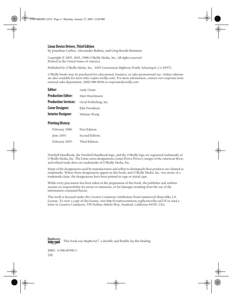Linux Device Drivers, Third Edition: by Jonathan Corbet, Alessandro ...