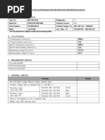 Line Differential - Test Report For Alstom Make Micom P546 Relay