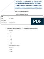 Penilaian Tengah Semester 2 Matematika New