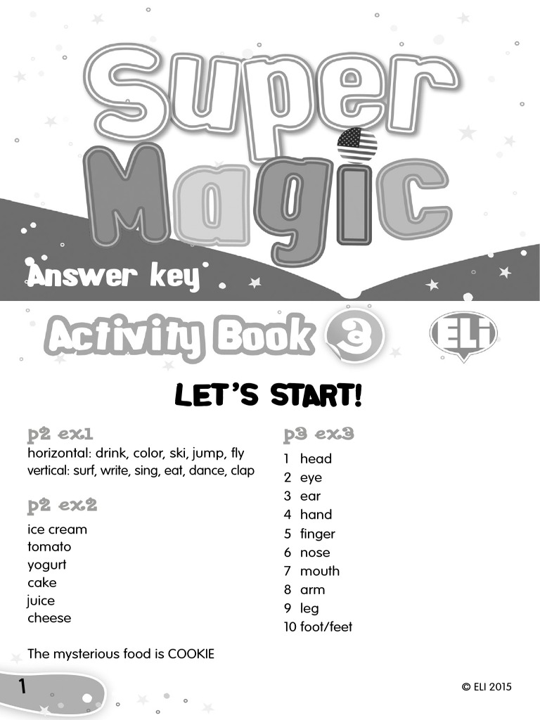 SuperMagic Workbook 3 Answer Key | PDF | Clothing