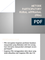 Metode Participatory Rural Appraisal (PRA)